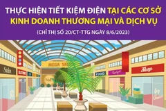 Thực hiện tiết kiệm điện tại các cơ sở kinh doanh và hộ gia đình
