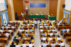 Quang cảnh kỳ họp thứ 12 Hội đồng Nhân dân tỉnh An Giang. (Nguồn: Cổng Thông tin điện tử tỉnh An Giang)