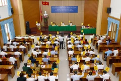 Quang cảnh kỳ họp thứ 12 Hội đồng Nhân dân tỉnh An Giang. (Nguồn: Cổng Thông tin điện tử tỉnh An Giang)