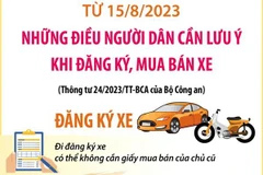 Những điều người dân cần lưu ý khi đăng ký, mua bán xe từ 15/8/2023