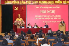 Quang cảnh hội nghị tổng kết công tác năm 2022 và triển khai nhiệm vụ công tác năm 2023 của Ban Đối ngoại Trung ương. (Ảnh: Phương Hoa/TTXVN) 