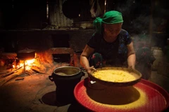 [Photo] Mèn mén - món ăn độc đáo của người dân tộc Mông ở Hà Giang