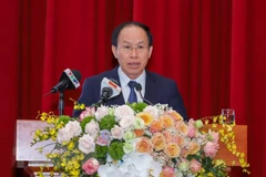 Bí thư Thành ủy Hải Phòng Lê Tiến Châu được phê chuẩn kết quả bầu làm Trưởng Đoàn đại biểu Quốc hội khóa XV thành phố Hải Phòng.(Ảnh: TTXVN phát) 