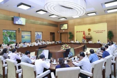 Quang cảnh Phiên họp thứ 24 của Ủy ban Thường vụ Quốc hội. (Ảnh: Doãn Tấn/TTXVN)