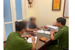 Ông S làm việc với cơ quan công an. (Nguồn: Cơ quan Công an)