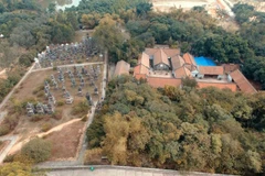 Toàn cảnh chùa Bổ Đà nhìn từ trên cao. (Nguồn: Vietnam+)