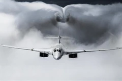Máy bay ném bom Tupolev Tu-160 của Nga. (Ảnh: AFP/TTXVN) 