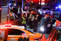 Lực lượng an ninh tại hiện trường vụ tấn công ở Neve Yaakov, Jerusalem. (Nguồn: timesofisrael.com) 