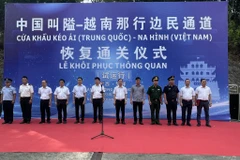 Khôi phục hoạt động thông quan cặp cửa khẩu Na Hình-Kéo Ái. (Nguồn: Báo Hải quan)