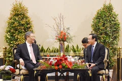 Bí thư Thành ủy Thành phố Hồ Chí Minh Nguyễn Văn Nên tiếp Bộ trưởng Bộ Thương mại Trung Quốc Vương Văn Đào. (Nguồn: Cổng Thông tin Điện tử Đảng bộ Thành phố Hồ Chí Minh) 