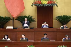 Phó Chủ tịch Quốc hội Nguyễn Đức Hải điều hành phiên họp. (Ảnh: Doãn Tấn/TTXVN) 
