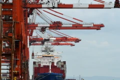 Hoạt động của tàu quốc tế tại cảng biển Tokyo. (Nguồn: AFP/TTXVN)
