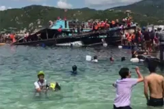 Ninh Thuận: Xác nhận 2 du khách chết đuối dưới biển trong vụ lật bè