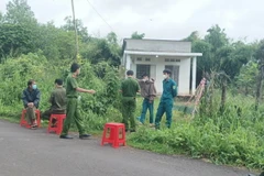 Hiện trường vụ án. (Ảnh: Đậu Tất Thành/TTXVN)