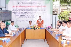 Quang cảnh buổi làm việc. (Ảnh: Xuân Khu/TTXVN)