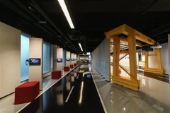 Triển lãm mô hình thành phố thông minh của Hàn Quốc. (Ảnh: TTXVN phát)