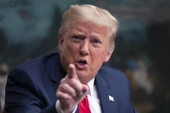 Tổng thống Mỹ Donald Trump phát biểu với báo giới tại Washington, DC. (Ảnh: AFP/TTXVN)