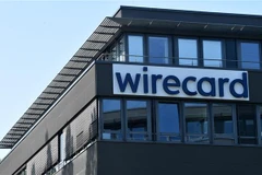 Biểu tượng Wirecard tại trụ sở công ty ở Aschheim, gần Munich, Đức. (Ảnh: AFP/TTXVN)