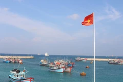 Quần đảo Trường Sa - nơi đón tiếp và hỗ trợ cho ngư dân vươn khơi bám biển. (Ảnh: Phan Sáu/TTXVN)