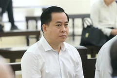 Bị cáo Phan Văn Anh Vũ (sinh năm 1975, Chủ tịch Hội đồng quản trị Công ty cổ phần Xây dựng 79, Công ty cổ phần Bắc Nam 79) tại phiên tòa ngày 9/5/2020. (Ảnh: Doãn Tấn/TTXVN)