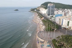 Trục đường Thùy Vân. (Ảnh: Đoàn Mạnh Dương/TTXVN)