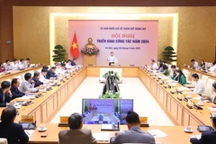 Toàn cảnh Hội nghị triển khai công tác năm 2024 của Ủy ban Quốc gia về chấm dứt bệnh Lao. (Ảnh: Văn Điệp/TTXVN)
