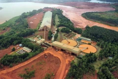 Khu vực tuyển, rửa quặng bauxite của Nhà máy Alumin Nhân Cơ. (Ảnh: Hưng Thịnh/ TTXVN)