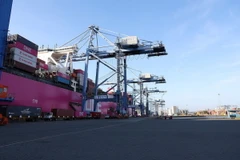 Cảng Quốc tế Tân Cảng-Cái Mép (TCIT). (Ảnh: Dương Giang/TTXVN)