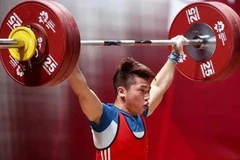 Lực sỹ Trịnh Văn Vinh là người có cơ hội lớn nhất giành vé dự Olympic 2024 cho cử tạ Việt Nam. (Nguồn: Báo Thể thao Văn hóa)