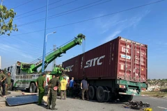 Hiện trường vụ tai nạn.