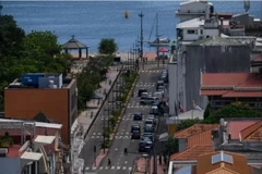 Một con phố ở Fort-de-France, trên đảo Martinique thuộc Pháp ở vùng Caribe vào ngày 25/9/2024. (Nguồn: AFP)