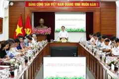 Ông Nguyễn Trọng Nghĩa, Uỷ viên Bộ Chính trị, Bí thư Trung ương Đảng, Trưởng Ban Tuyên giáo Trung ương, Thường trực Tiểu ban phát biểu chỉ đạo. (Ảnh: Phương Hoa/TTXVN)