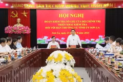 Quang cảnh buổi làm việc. (Ảnh: TTXVN phát)