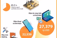 7 mặt hàng xuất khẩu đạt kim ngạch trên 5 tỷ USD