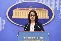 Người Phát ngôn Bộ Ngoại giao Việt Nam Phạm Thu Hằng. (Ảnh: TTXVN phát)