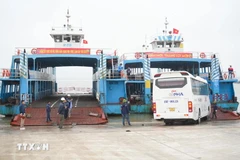 Phà Đồng Bài. (Nguồn: TTXVN)