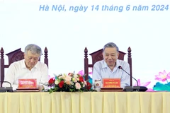 Chủ tịch nước Tô Lâm chủ trì buổi làm việc. (Ảnh: Nhan Sáng/TTXVN)