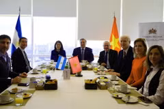 Các doanh nghiệp Argentina tham dự hội thảo. (Ảnh: Diệu Hương/TTXVN)