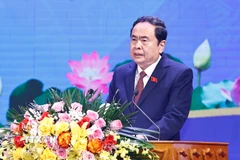 Chủ tịch Quốc hội Trần Thanh Mẫn phát biểu. (Ảnh: Doãn Tấn/TTXVN)