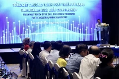 Quang cảnh Hội nghị tổng kết Chương trình phát triển ngành nuôi biển công nghiệp Việt Nam. (Ảnh: Xuân Anh/TTXVN)