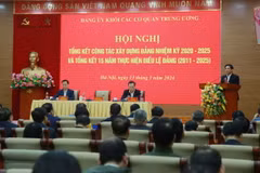 Toàn cảnh Hội nghị tổng kết công tác xây dựng Đảng nhiệm kỳ 2020-2025 của Đảng ủy Khối các cơ quan Trung ương. Ảnh minh họa. (Ảnh: Diệp Trương/TTXVN)