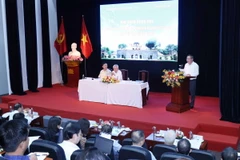 Hội thảo khoa học “50 năm xây dựng nền văn hoá tiên tiến, đậm đà bản sắc dân tộc: Một số vấn đề lý luận và thực tiễn.” (Ảnh: Phương Hoa/ TTXVN)