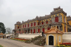 Sau hơn 5 năm tu bổ, phục hồi và tôn tạo, di tích điện Kiến Trung cơ bản đã hoàn thiện và hứa hẹn là điểm đến thú vị cho du khách trong dịp Tết này. (Ảnh: Tường Vi/TTXVN)