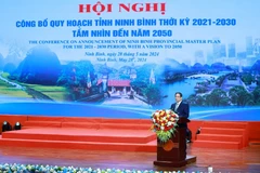 Thủ tướng Phạm Minh Chính phát biểu chỉ đạo hội nghị. (Ảnh: Dương Giang/TTXVN)
