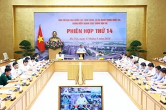 Phiên họp thứ 14 của Ban Chỉ đạo Nhà nước các công trình, dự án quan trọng quốc gia, trọng điểm ngành giao thông vận tải. (Ảnh: Dương Giang/TTXVN)
