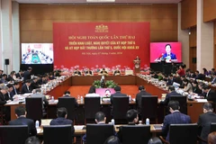 Quang cảnh hội nghị. (Ảnh: Nhan Sáng/TTXVN)