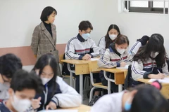 Hà Nội sẽ mở rộng kỳ thi khảo sát đến học sinh lớp 11 năm học 2023-2024. (Nguồn: TTXVN)