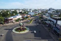 Một góc thành phố Đồng Xoài, tỉnh Bình Phước. (Ảnh: TTXVN phát)