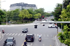 Hệ thống camera giao thông. (Ảnh: Hoàng Hùng/TTXVN)