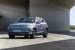 Mẫu xe điện Kona Electric của công ty Hyundai Motor, Hàn Quốc. (Nguồn: Yonhap/TTXVN)